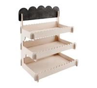 Wooden Display Rack 3-tier Versatile Storage Rack for Candy Soap Collectible