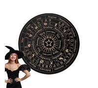 Wooden Divination Board - Metaphysical Spirit Ironette Message Board with Letters and Characters | Mystic Dowsing Tool for Beginners, Family Activities, Tra