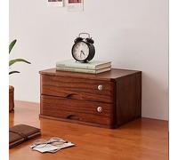 Wooden Document nizer with 2 Tier Storage Container & Lock Secure File Management System for Office Home and School Efficient Data Protection & nization