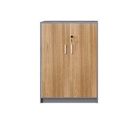 Wooden Document with Lock, Slim Multi-Layer Storage Solution for Home & Office, Elegant Printer & Document Stand (Color: Size A: S)