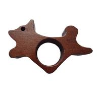 Wooden Dog Bookmark Reading Hand | Thumb Page Maintainer for Chinchillas, Hamsters, Gerbils and Gliders, Eating in Cage