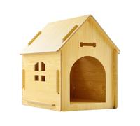 Wooden Dog House - pet dogg House Cabin With Window Indoor And Outdoor Access | Detachable Cat Tent Cat Dog House | Hutch Retreat House, Outdoor Cats Rainproof House For Terrace, Patio, Yard