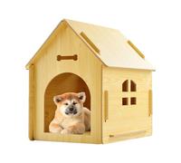 Wooden Dog House - Weatherproof Outdoor Kennel With Roof, Ideal For Dogs And Cats, Perfect Retreat For Patios, Terraces, And Yards Wooden Dog Hutch - Outdoor Weatherproof Kennel For Dogs And R