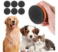 Wooden Dog Nail File, Nail File with 6 Interchangeable File Discs, Scratching Board for Dogs, Safe and Effortless Nail Care, Dog Scratching Board Ensures Smooth and Healthy Claws in Cats and Dogs