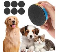 Wooden Dog Nail File, Nail File with 6 Interchangeable File Discs, Scratching Board for Dogs, Safe and Effortless Nail Care, Dog Scratching Board Ensures Smooth and Healthy Claws in Cats and Dogs