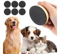 Wooden Dog Nail File, Nail File with 6 Interchangeable File Discs, Scratching Board for Dogs, Safe and Effortless Nail Care, Dog Scratching Board Ensures Smooth and Healthy Claws in Cats and Dogs