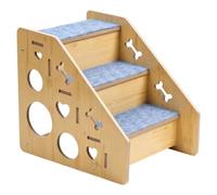 Wooden Dog Stairs for Bed Non-Slip Wooden Step