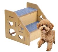 Wooden Dog Stairs, Non Slip Pet Steps, Cat Climbing Ladder Stable