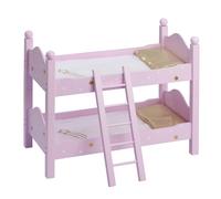 Olivia's Little World 18" Doll Wooden Convertible Bunk Bed with Ladder, Pink Teamson Kids Purple One Size