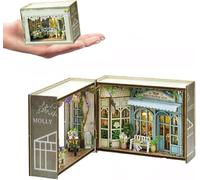 Wooden Doll House Craft Model, Miniature Furniture Doll House Kit, Wooden Doll House Kit DIYHouse Kit With Furnitures And LED Present For Teens Adults For Valentine's Day Birthday