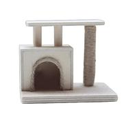 Wooden Dollhouse Cat Climbing Frame Playset Mini for Kids Gifts Ornament