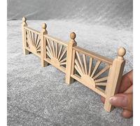 Wooden Dollhouse Handrail Miniature for 1:12 Dolls, Garden Balcony Decoration Toy, Nice Display to Decorate Your Doll's Room, to Decorate the Garden, Patio, or Balcony
