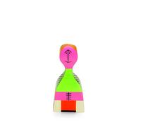 Happy Family: Wooden Dolls Holzpuppen von Vitra Eine umfangreiche Sammlung von menschlichen und tierischen Figuren aus Holz - die Wooden Dolls von Vitra sind so unterschiedlich in ihrem Aussehen und doch haben sie als Familie viel gemeinsam: Sie sind aus Tannenholz gefertigt und werden handbemalt ! Alexander Girard entwarf sie 1953 als Dekoration für sein eigenes Haus in Santa Fe . Diese Originale befinden sich im Vitra Design Museum und dienen als Vorbild für die neue Re-edition . Durch die Handbemalung entstehen feine Abweichungen, die jede Holzfigur zu einem einmaligen und individuellen Exemplar machen. Alexander Girard Als prägende Figur der amerikanischen Designs der Nachkriegszeit ist Alexander Girard bekannt. Der Amerikaner wurde 1907 geboren. Girard hatte ursprünglich Architektur studiert doch im Laufe seiner Karriere agierte er als Möbel-, Grafik-, Ausstellungs- und Interior-Designer . Einen Schwerpunkt seines Schaffens stellte das Textildesign dar. Abstrakte, geometrische Formen und eine Vielzahl von Farbkonstellationen sind Beispiele für sein Werk. Material und Format Die Wooden Dolls werden aus massivem Tannenholz gefertigt und in liebevoller Handarbeit bemalt. Sie werden in einer hochwertig bedruckten Holz Box mit einer Broschüre geliefert. Wooden Doll 21: B 7,5 cm x H 18 cm Hinweis: Dieser Artikel ist ein Einzelstück. Als Einzelstücke verkaufen wir ungebrauchte und neuwertige Artikel, die KEINE Beschädigungen aufweisen. Das können zum Beispiel Auslaufmodelle, Restposten oder Retourenartikel sein. Da die Artikel zudem oft nur in begrenzter Stückzahl vorhanden sind, sind sie für den Zwischenverkauf vorbehalten. Einzelstücke sind wie alle Designerschnäppchen vom Umtausch ausgeschlossen.