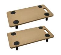 Wooden Dolly Trolley On Wheels - 200Kg Load Capacity - Furniture Moving Platform With Eva Foam Grip Pads (Pack Of 2)