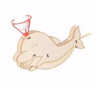 Wooden Dolphin Floating Ball Science Experiments Kit for Kids - DIY STEM Science Kits with Breath Training Hover Ball Toy | Educational Handcrafted Project for Boys & Girls Ages 6 7 8 9 10 11 12