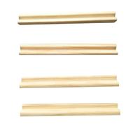 Wooden Domino Trays - Wooden Domino Racks - Dominoes Trays | 13″ Natural Pine Domino_Racks For Kids & Adults | Organize Mexican Train, Mahjong & Chicken Foot Games (Dominoes Not Included)