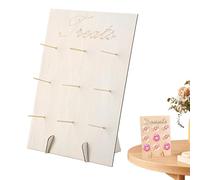 Wooden Donut Stand, Doughnut Holder, Wood Donut Board, Donuts Wall Stand, Dessert Display Rack Parties Supplies for Wedding, Birthday