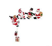 Wooden Door Frame Corner Decoration for Christmas with Snowman and Reindeer Elements to Brighten Seasonal Decor (Left)