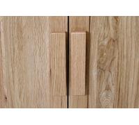 Wooden Door Handles, Solid Oak Bar Handles for Kitchen Cupboard Cabinet & Drawers (1)