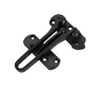 Wooden Door Latch Buckle Furniture Hardware Large Thick Chain Hotel Interior Safety Lock for Doors(Black)