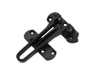Wooden Door Latch Buckle Furniture Hardware Large Thick Chain Hotel Interior Safety Lock for Doors(Black)