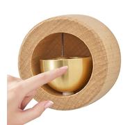 Wooden Doorbell, Magnetic Bell, Rustic Doorbell, Home Decor, Pleasant Sound, Easy Installation, Natural Wood Finish, Beech/walnut, Ideal for Houses, Cafes, Studios, 1.97 Inches