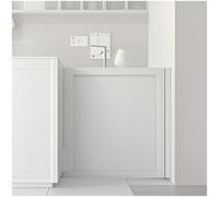 Wooden Doors, Interior Single Half Doors, Dutch Door with Hinges and Hardware, Width 15.7in-39.4in, for House Doorway Bar Shop Decor(White,WxH 92x90cm(36.2"x35.4"))