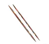 Wooden Double Pointed Knitting Needles 20cm Colorful Polished Set | Crafted from wood in vibrant colors and polished for a comfortable grip suitable for sweaters and multiple yarns
