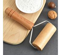 Wooden Dough Roller,5"X7"Small Rolling Pin T-Shape Pastry Roller Non Stick Wooden Rolling Pin Dough Baker Roller Time-Saver Pizza Dough Roller Multiuse Craft Clay Roller for Kitchen Fondant Bakery DIY