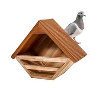Wooden Dove Nesting Box for Outside, Open Mourning Dove House, Outdoor Weatherproof & Ventilated Pigeon House, Safe & Roosting Shelter for Pigeons, Doves & Medium Birds, Design for Garden, Balcony