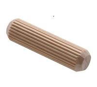 Wooden Dowel Pins,10 Pack Wooden Dowels Plugs for Furniture Bed Drawer Woodwork Fluted Grooved Furniture Woodwork/Joinery (8mm x 40mm)