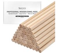 Wooden Dowel Rods by Smith’s® (100 Pack / 14.8cm x 2mm) | Unfinished, Natural, Organic Wood Sticks | FSC Approved | Perfect for Craft Projects, DIY, Art Works, Woodcraft, & More!