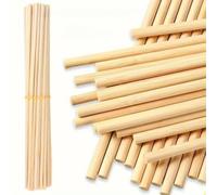 Wooden Dowels 125mm x 3mm - Set of 25 - Smooth, Durable Rods for Trade, DIY Projects, Crafting, Woodworking, Baking, Cake Stands, Home Décor, and Arts & Crafts for Children and Adults