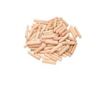 Wooden Dowels 50 Pc Wood Dowel Pins Fluted Pins with Beveled Ends Made Tapered Pins Easy to Insert for Woodworking DIY Projects(1x5cm 50pcs)