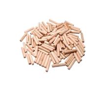 Wooden Dowels 50 pc Woodworking Doweling Jig Kit Round Grooved Fluted Wooden Plug Wood Dowel Pins Rod Drilling Guide Locator Tool(0.4x2.5cm 50pcs)