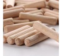 Wooden Dowels Chamfered Fluted Pin Wood Dowels (Pack of 20, 50, 100, 200, 500) (20, 10x40mm)