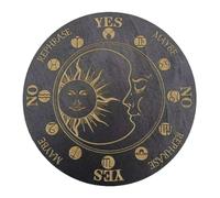 Wooden Dowsing Board - Seven Star Oracle Disc 25 cm, Decoration for Spiritual Messages | Guide to Metaphysical Divination for Ritual Meditation Altar Display Fo