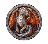 Wooden Dragon Puzzles,3D Dragons Impossible Challenging Forests Jigsaws Puzzles,Dragon Jigsaw Puzzles Jungle Animal,Family Game and Birthday Gifts for Friend (C)