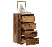 Wooden Drawer Cabinet Old Wood 40x41x76cm Engineered Wood Multiple Drawers Slim