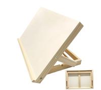 Wooden Drawing Board - Adjustable Easel Stand for Painting, Wooden Table Top Easel, Lightweight Folding Drafting Table, Wood Artist Tables Top Board Stand for Watercolour Oil Painting