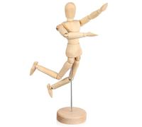 Wooden Drawing Manikin for Sketching, Poseable Human Figure Model