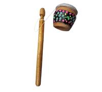 Wooden Drum Cakes: Small Drum Mallet Frog, Wooden Drums Designed for the Caller | Bass Percussion Sticks for Drums, Hand Drums and Music Instruments
