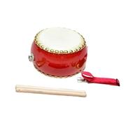 Wooden Drum Set, Percussion Toy with Adjustable Strap, Chinese Hip Drum Musical Instrument for Teaching Boys And Girls