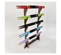 Wooden Drum Stick Decorative Wall Mount, Drumstick Display Holder for 8/10 Pair Drum Mallet, Percussion Sticks Collector Drumstick Rack, Gifts for Drummers(Holds 10 Drumstick Sets)