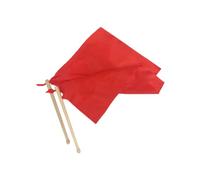 Wooden Drumsticks 1 Pair Red Square Polyester Silk Scarf | Sturdy Waist Drum Stick, Comfortable Grip and Good Sense of Gravity, Drum Accessory with Wooden Core