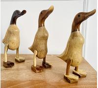 Wooden Duck | Hand carved Bird Ornament | Wildlife Rustic Bird Indoor & Outdoor Use One Duck