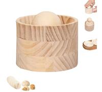 Wooden Dumpling Maker 3.93 Inch, Non-Stick Dough Presser for Dumpling Skin, Dumpling Press Tool for Homemade Pasta, Gyoza, Pastry, Easy to Clean(1pc)
