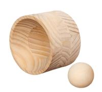 Wooden Dumpling Press - 9.5 cm Ergonomic Shape Manual Packaging for Empanadas, Pastries | Sturdy Natural Material | Easy to Clean, Maintain | Kitchen Utensil for Home, Baking, Cooking
