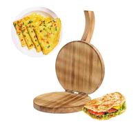 Wooden Dumpling Press for Dumplings, Dumpling Cases Preparation, Manual Wooden Tortilla Press, for Hobby Chefs and Parents and Enthusiasts, Apartment, Meal, Prep, Holiday, Birthday, Mot