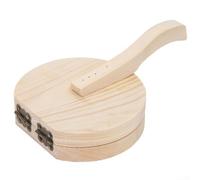 Wooden Dumpling Press Kitchen Essential for Crafting Authentic Dumpling Wrappers
